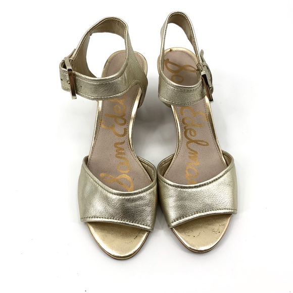 💕SALE💕 Sam Edelman Golden Shirley Wedge Sandals - Picture 2 of 8